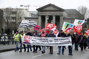 Début 2020, le premier projet de réforme des retraites d’Emmanuel Macron avait conduit à de nombreuses manifestations. Ici à Quimper.