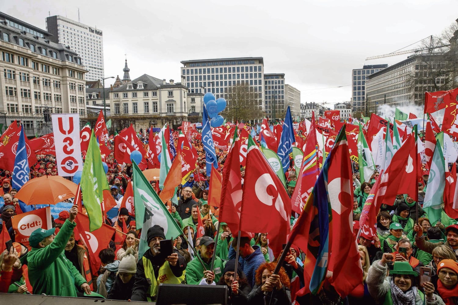 À Bruxelles, les syndicats de toute l’Europe unis contre l’austérité